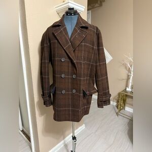 Polo  sport by Ralph Lauren 100% wool Plaid Jacket